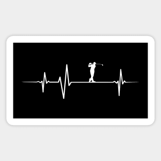 Heartbeat - Golf Sticker